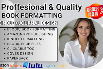 do book formatting, ebook formatting