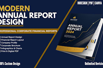 design annual report, corporate annual report, financial report, company profile