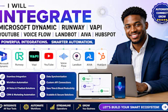 integrate microsoft dynamic runway vapi youtube voice flow landbot aiva hubspot