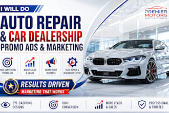 do auto repair car dealership promo ads and marketing