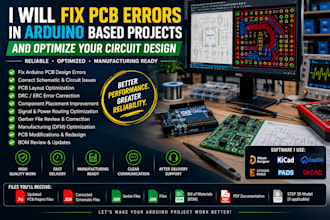 fix pcb errors in arduino based projects and optimize your circuit design