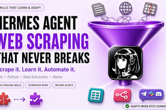 hermes agent ai web scraping data extraction ai agent automation n8n python bot