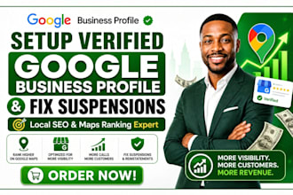 fix your gmb suspension, complete gmb setup, and handle profile verification