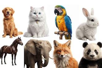 illustrate pet portraits illustration, dog, cat and animal artwork illustration