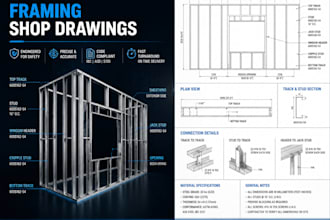 do cold formed steel cfs detailing and framing layout shop drawings lgs