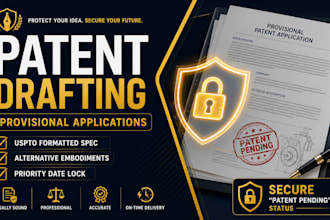 professionally draft provisional patent application documents for your invention