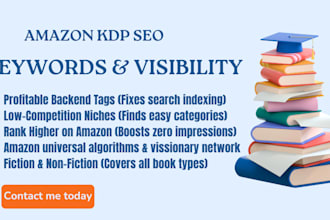 amazon KDP book keyword research and metadata optimization