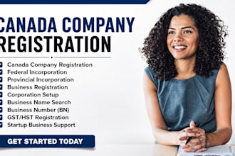do canada company registration, incorporation, gst hst, bn, canada trademark