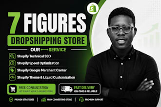 build branded 7 figure shopify dropshipping store design shopify store redesign