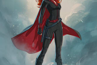 do a superhero comic