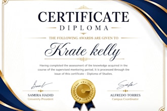 design professional certificate, diploma, award and appreciation certificate