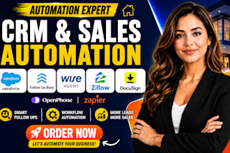 salesforce follow up boss wise agent zillow docusign openphone zapier automation