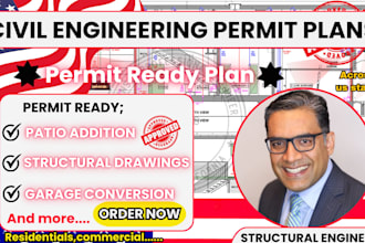 structural engineer architectural permit drawing california texas ohio michigan