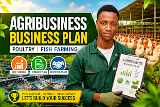 prepare  farm business poultry fish farming business plan funding and investors
