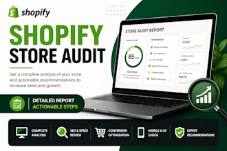 do a complete shopify store audit and provide actionable recommendations