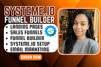 setup systeme io sales funnels email automation  digital course funnel builder