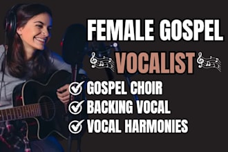 record ba ckground vocal gospel choir harmony back up vocal gospel vocalist