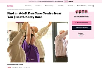 design wix adult day care website adult day center elderly day care website