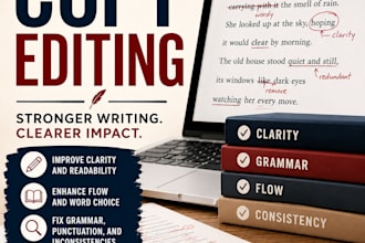 copyedit your book or manuscript
