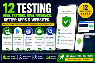 12 testing google play testers website testing android app testing qa testing