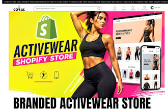 create activewear clothing website activewear shopify store clothing website
