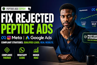 fix rejected peptide ads and run compliant peptide meta ads peptide google ads