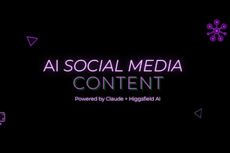 ai generated social media posts and videos using claude ai and higgs field
