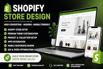 setup professional shopify dropshipping