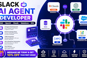 slack ai agent bot development rag open ai claude salesforce ghl integration