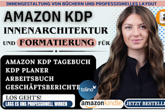 ich gestalte und formatiere ihr journal, ihren planer oder ihr workbook fur KDP