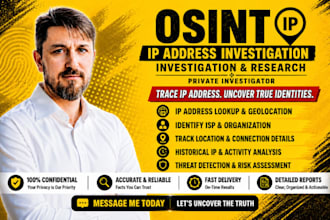 investigate IP address lookup, email trace and identify isp using ethical osint