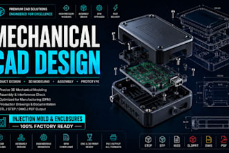 do mechanical product design sheet metal design and injection mold cad