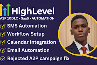 fix gohighlevel a2p 10dlc SMS workflow saas automation in 1hr