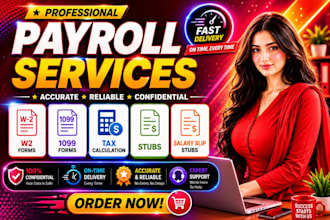 create payroll documents, w2, 1099 and 1040 tax forms