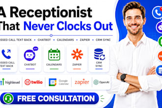 setup ghl missed call text back and chatbot calendars zapier and CRM sync