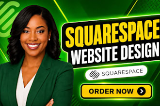 design or redesign squarespace website, build squarespace website development