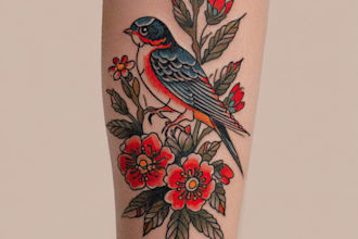 do amazing tattoo design, traditional tattoo design