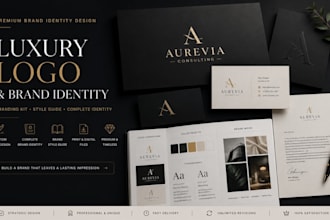 design luxury minimalist logo brand identity branding kit brand style guide