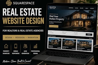 design squarespace real estate website for agents