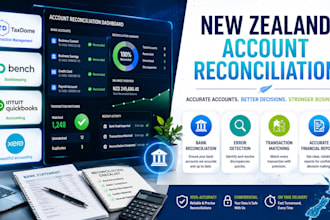 reconcile new zealand accounts in taxdome, bench, quickbooks and xero