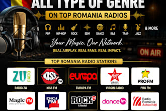 do an exclusive promotion of your track on top romania radio