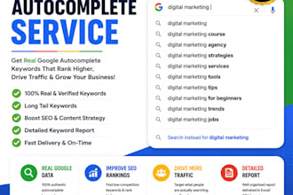 do google autocomplete, autosuggestion ,keyword search