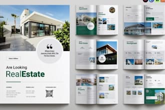 design real estate airbnb property brochure, offering memorandum prospectus