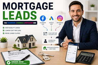 generate mortgage leads mortgage loan lead via facebook ads google ads instagram