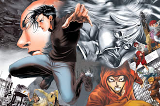 illustrate manga, comic books, and storybook characters