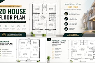 design 2d house plans and plot layouts