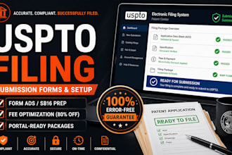 prepare uspto filing documents and submission forms for your patent application
