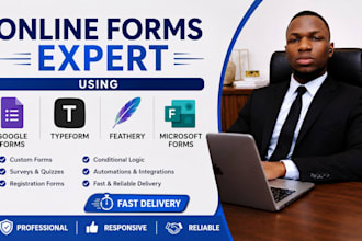 design online forms using google forms typeform feathery microsoft forms