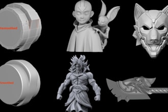 professionally repair stl files, fix mesh errors and optimize for 3d printing