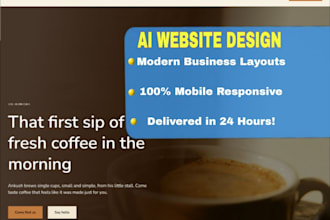 design a professional business website using durable ai or wix
